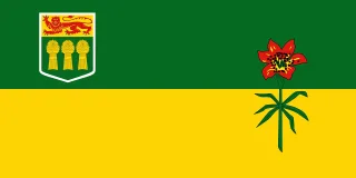 Saskatchewan Province Flag Stickdatei – Blumen