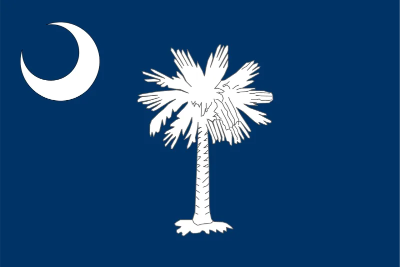Flag South carolina State Stickdatei – Natur