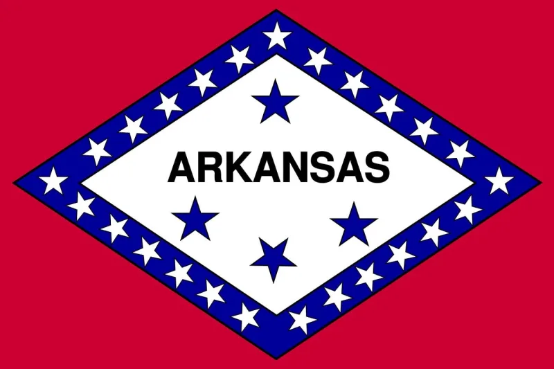 Flag Arkansas State Stickdatei – Natur