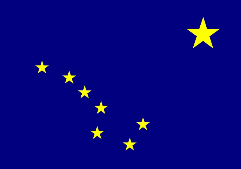 Flag Alaska State Stickdatei – Weihnachten