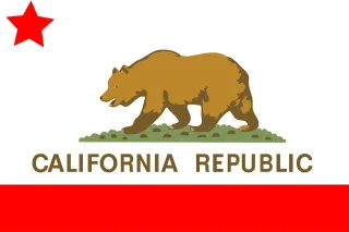 Flag California State Stickdatei