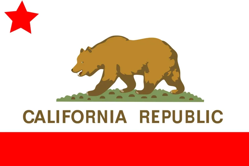 Flag California State Stickdatei – Tiere