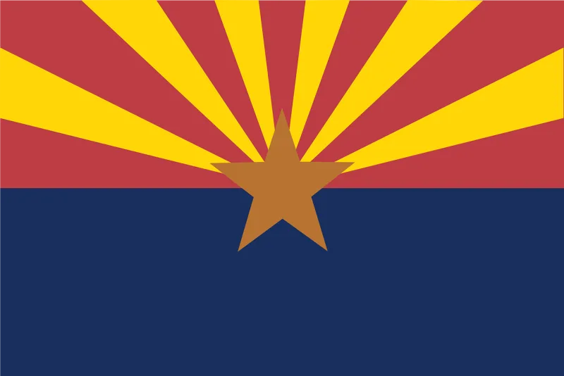 Flag State Arizona Stickdatei – Natur