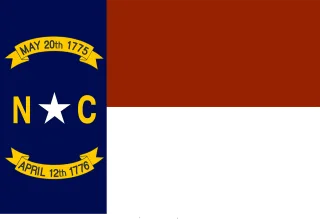 Flag State North carolina Stickdatei