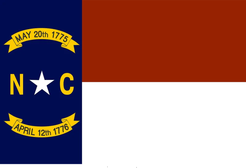 Flag State North carolina Stickdatei – Weihnachten