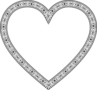 Flourish Heart Decorative Stickdatei