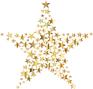 Star Fractal Gold Stickdatei – Natur