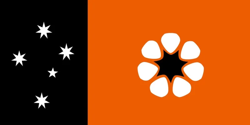 Northern territory Flag Territory Stickdatei – Blumen