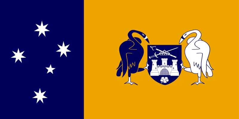Flag Australian capital category Civil flag Stickdatei – Kinder