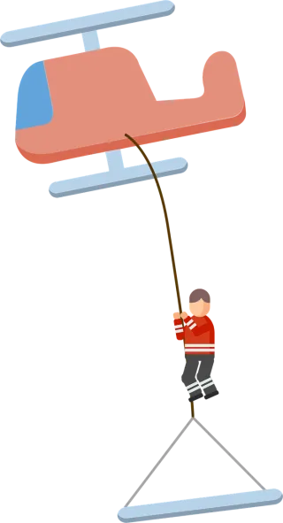 Lifeguard Helicopter Lounger Stickdatei