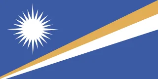 Marshall islands Flag Oceania Stickdatei