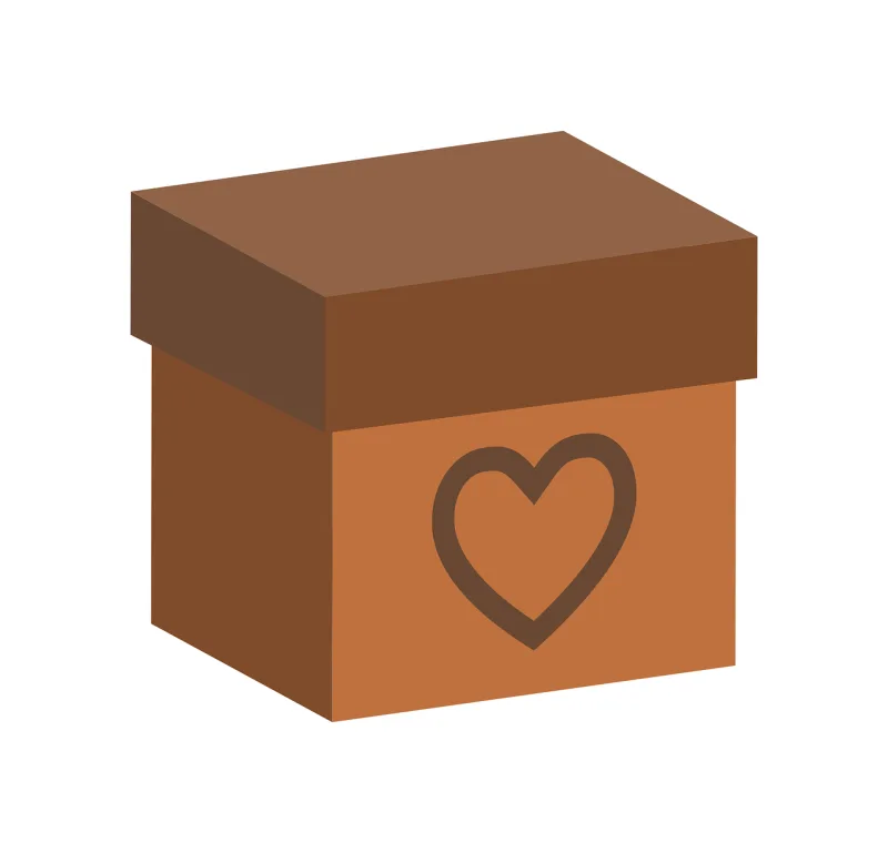 Box Heart Gift Stickdatei – Herzen & Liebe