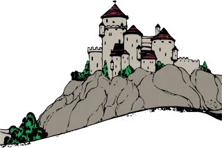Castle Palace Fantasy Stickdatei