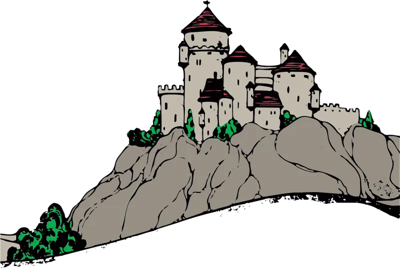Castle Palace Fantasy Stickdatei – Kinder
