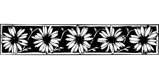 Border Flowers Decoration Stickdatei