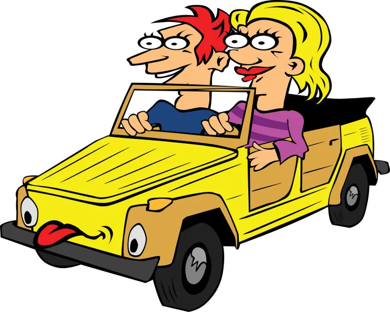 Driving Drive Two people Stickdatei – Herzen & Liebe