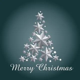 Christmas Stars Tree Stickdatei