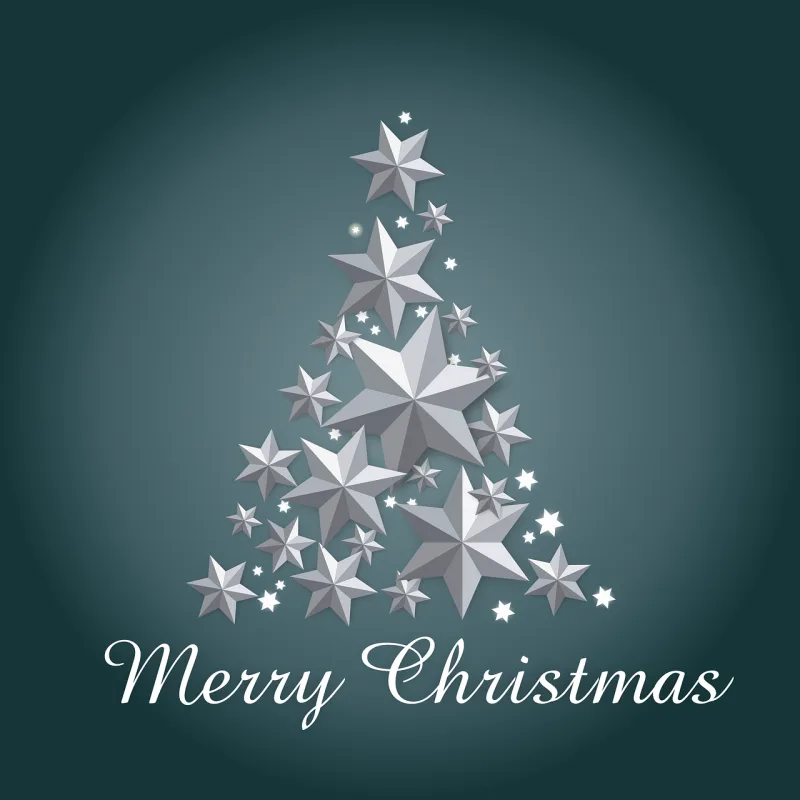 Christmas Stars Tree Stickdatei – Weihnachten