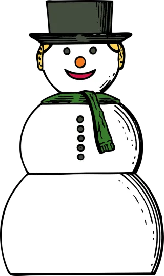 Snowman Nature Winter Stickdatei
