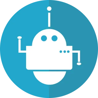 Bot icon Robot Automated Stickdatei