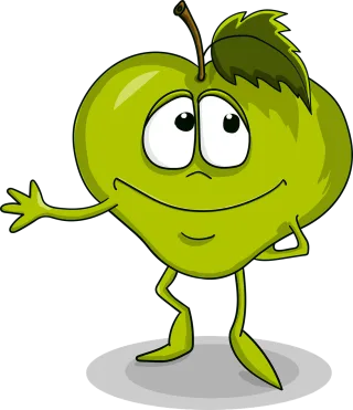 Apple Cute Smile Stickdatei