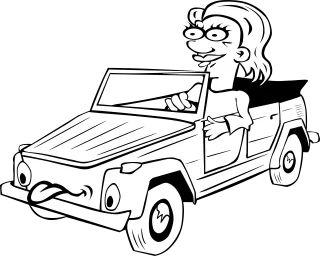 Driving Driver Car Stickdatei – Fahrzeuge