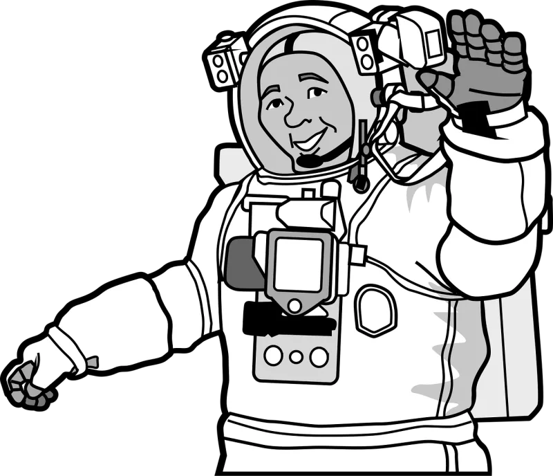 Astronaut Space Exploration Stickdatei – Kinder