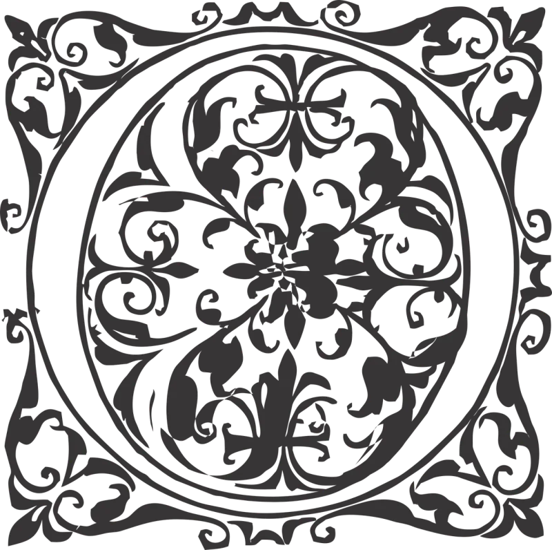 Ornamental Ornate Tile Stickdatei – Weihnachten