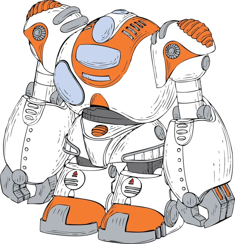 Robot Machine Android Stickdatei – Kinder