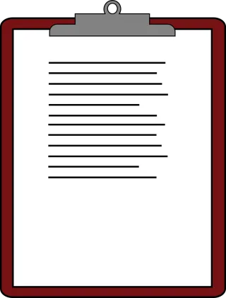 Clipboard Paper Clip Stickdatei – Musik