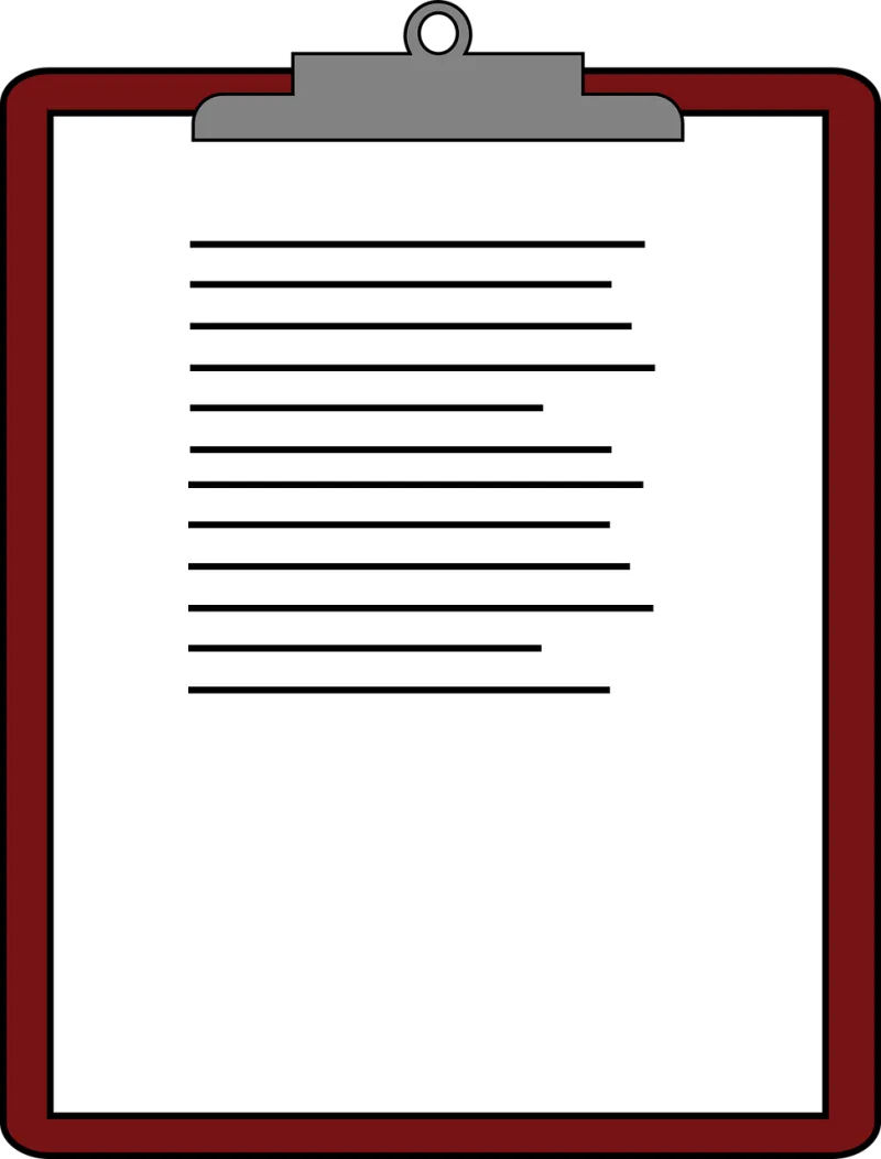 Clipboard Paper Clip Stickdatei – Musik