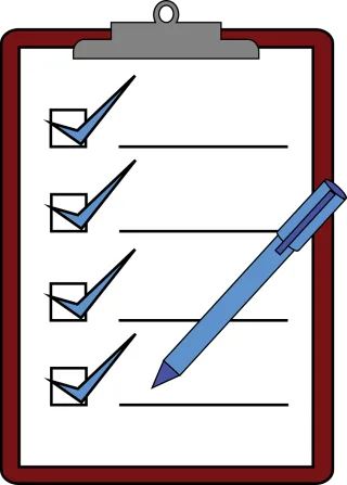 Clipboard Student Writing Stickdatei – Musik