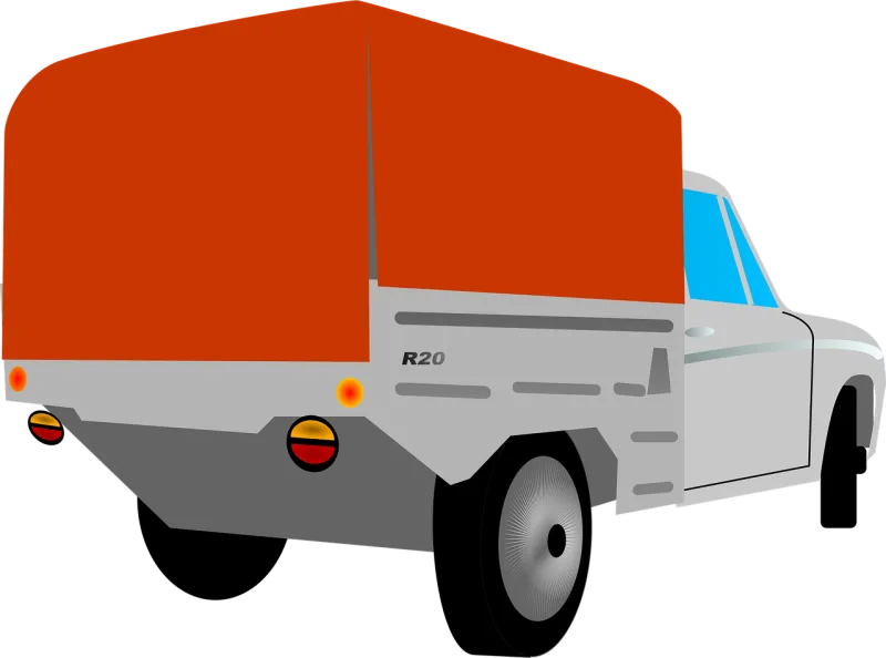 Pickup Truck Transportation Stickdatei – Fahrzeuge