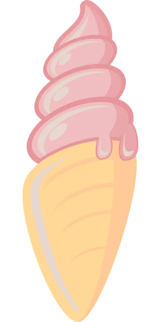 Ice cream Ice cream cone Dessert Stickdatei