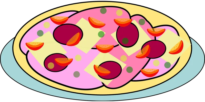 Pizza Food Italian Stickdatei – Essen & Trinken
