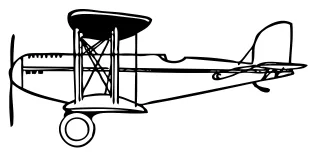 Biplane Airplane Propeller Stickdatei