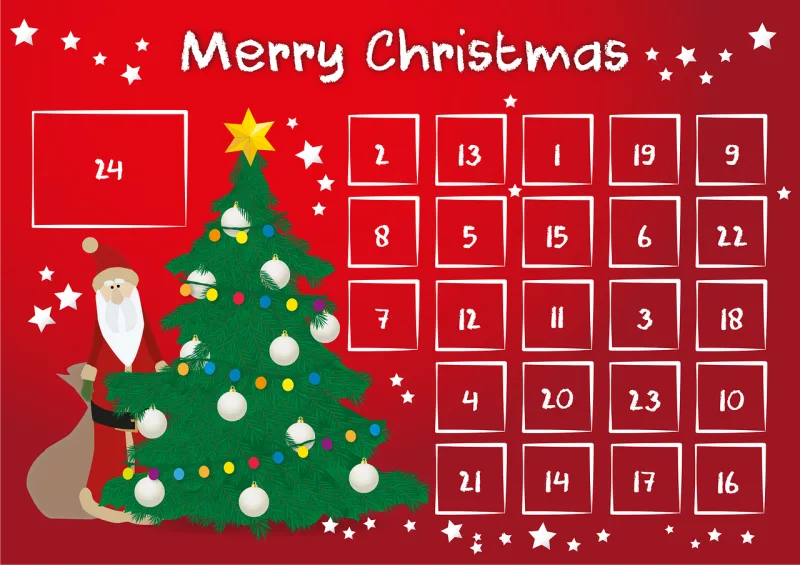 Advent calendar Advent Calendar Stickdatei – Weihnachten