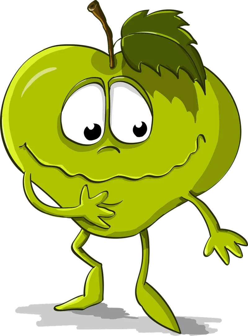 Apple Funny Smile Stickdatei – Essen & Trinken