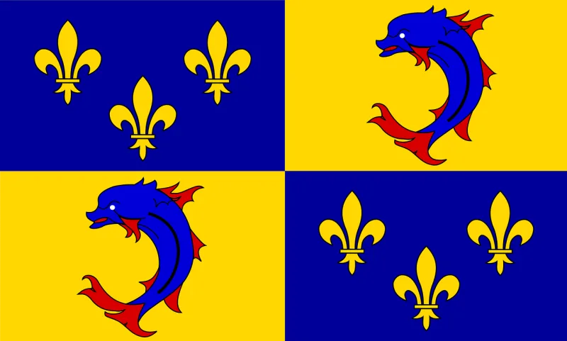 Dauphine Coat of arms Historical Stickdatei – Tiere