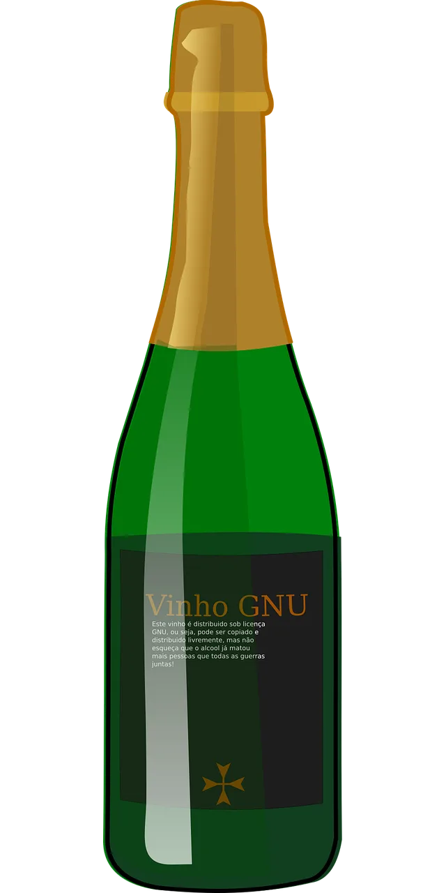 Wine Drink Bottle Stickdatei – Essen & Trinken