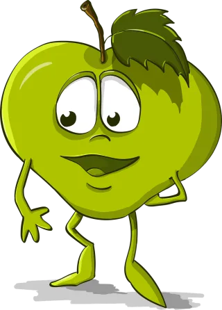 Apple Funny Kindness Stickdatei – Essen & Trinken