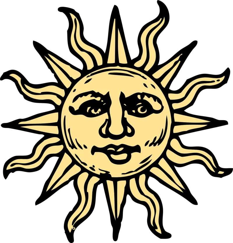 Sun Summer Solstice Stickdatei – Natur