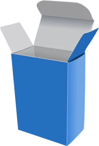 Box Blue Open Stickdatei