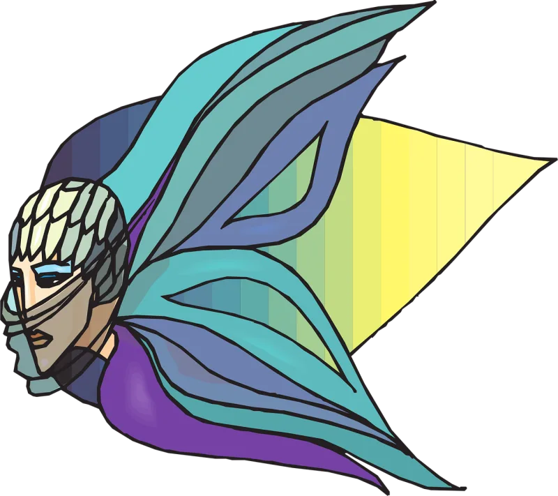 Butterfly Woman Princess Stickdatei – Kinder