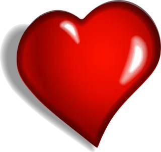 Heart Red Emotional Stickdatei