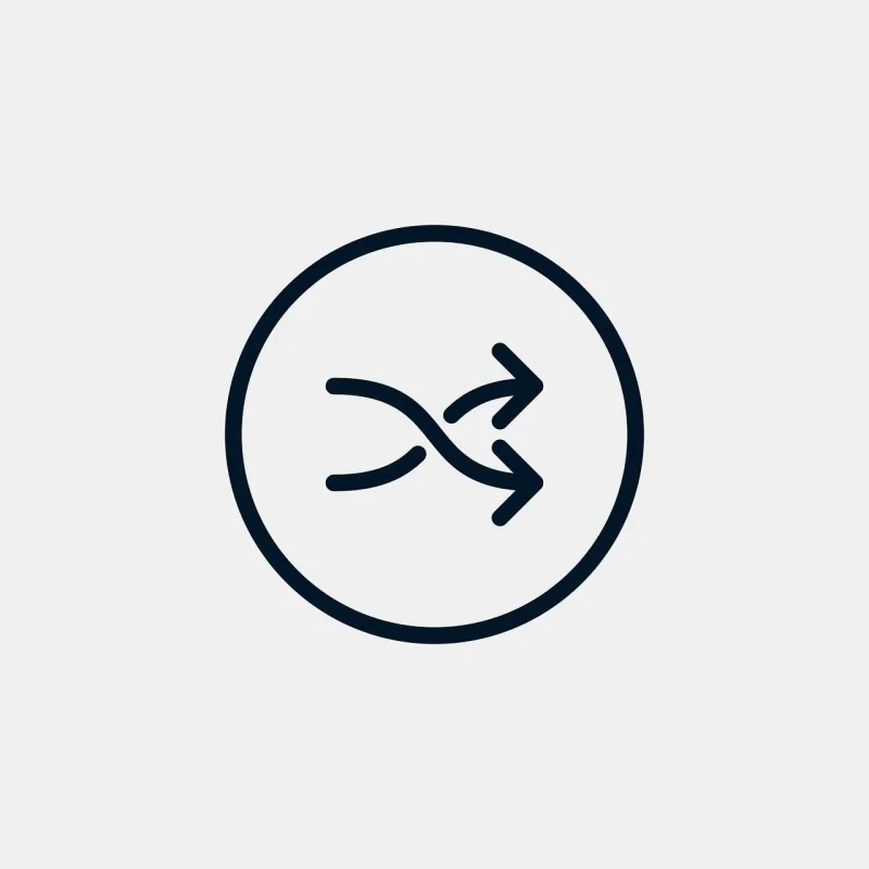 Shuffle Icon Player Stickdatei – Musik