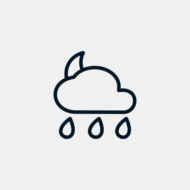 Cloud Moon Icon Stickdatei – Natur