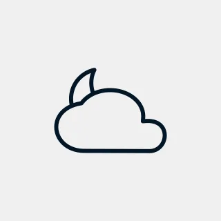Cloud Moon Icon Stickdatei