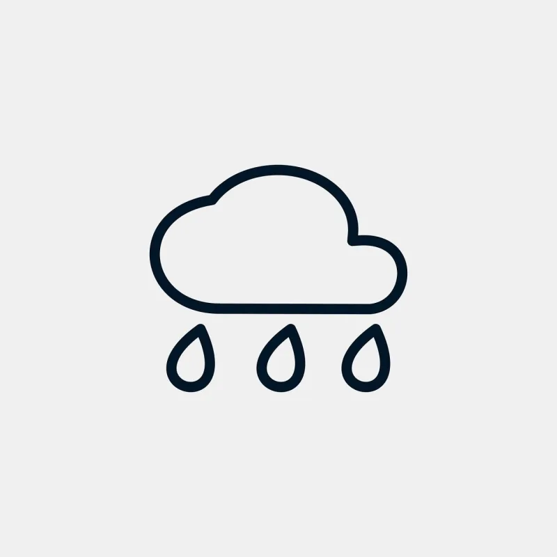 Cloud Rain Icon Stickdatei – Natur