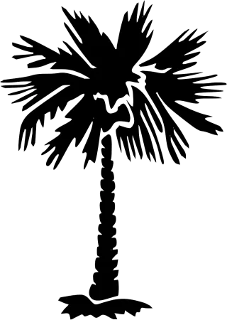 Palm tree Nature Silhouette Stickdatei